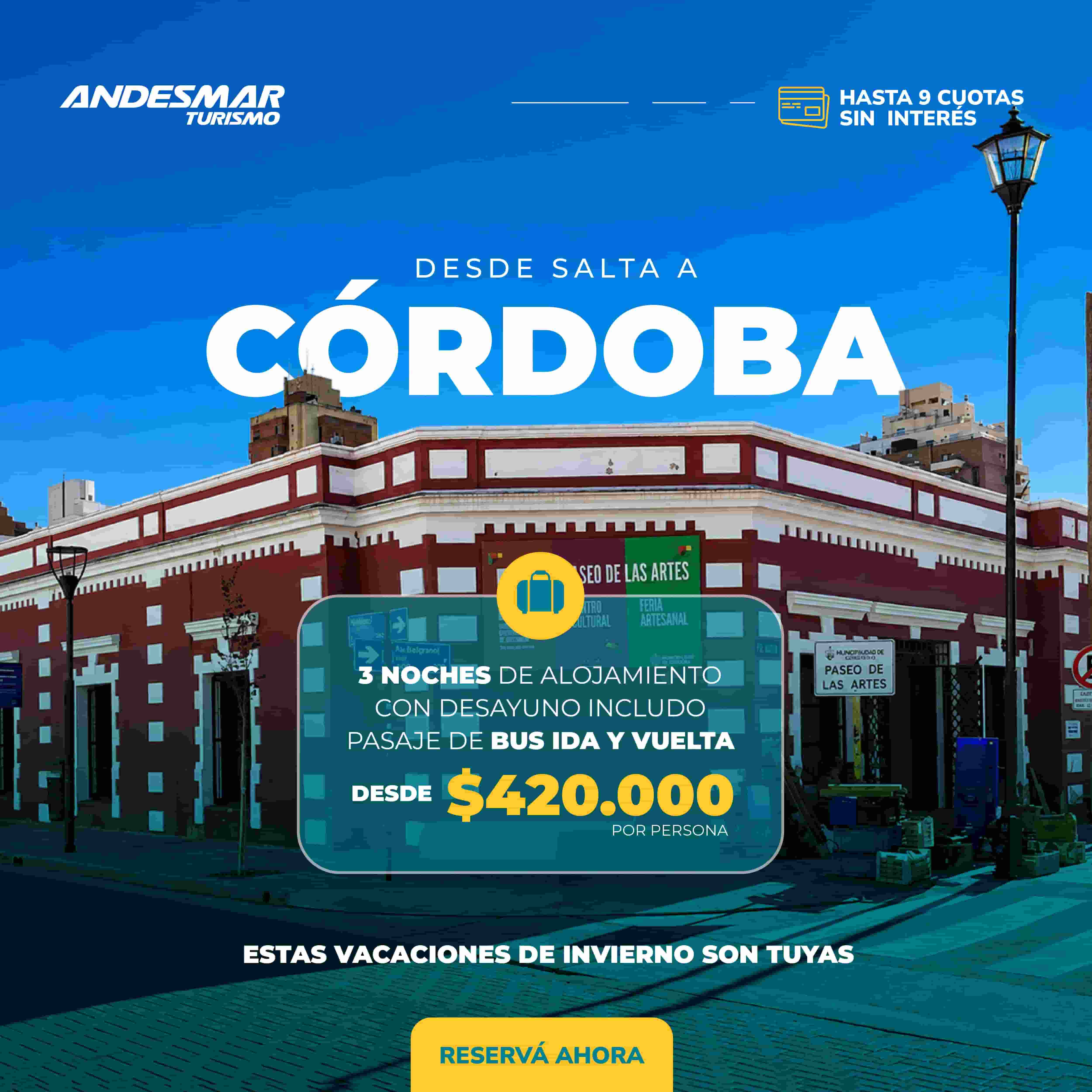 Cordoba desde Salta